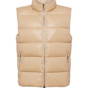 L'AGENCE Women's Tan Puffer Vest